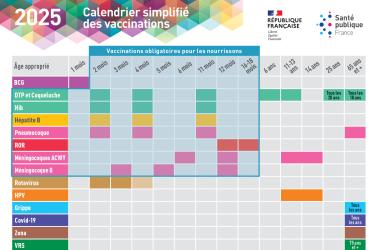Calendrier vaccin 2025